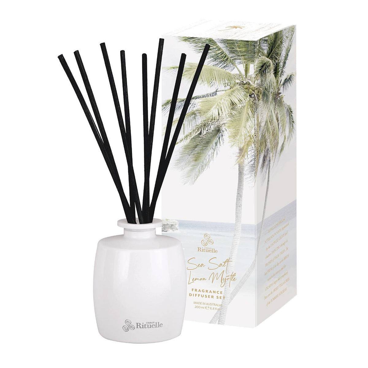 Rituelle Reed Diffusers, Sea Salt & Lemon Myrtle 200ml I Do Flowers