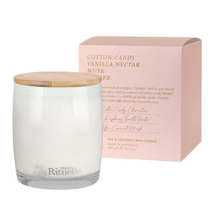 Rituelle Candle - Cotton Candy, Vanilla Nectar, Musk & Toffee 400gm