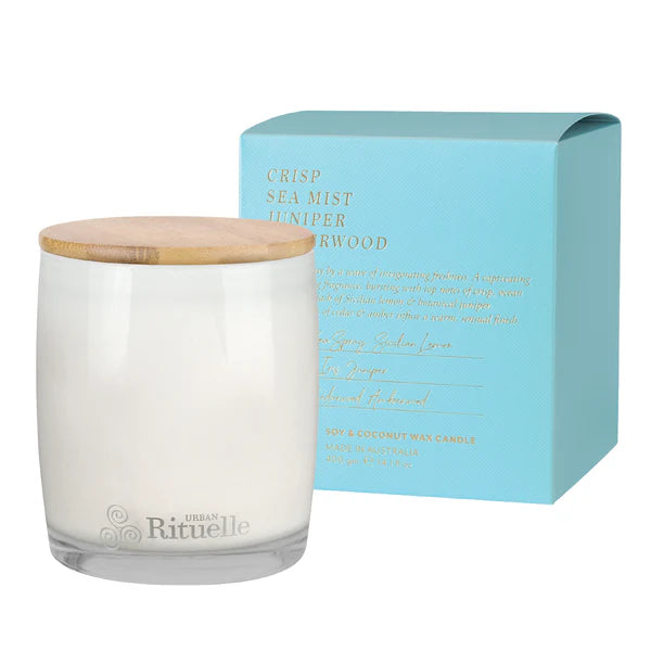 Rituelle Candle - Sea Mist, Juniper & Amberwood 400g