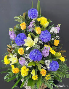 Beautiful Mixed Blooms in Basket