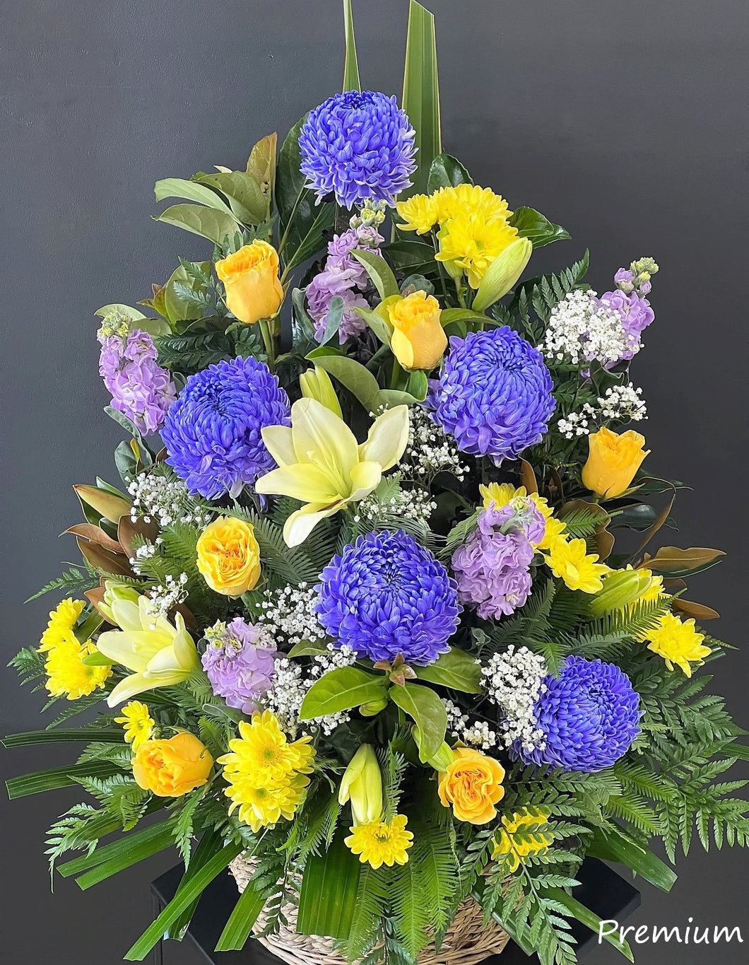 Beautiful Mixed Blooms in Basket