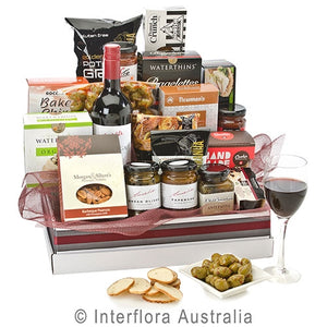 Gourmet Hamper with White or Red Wine